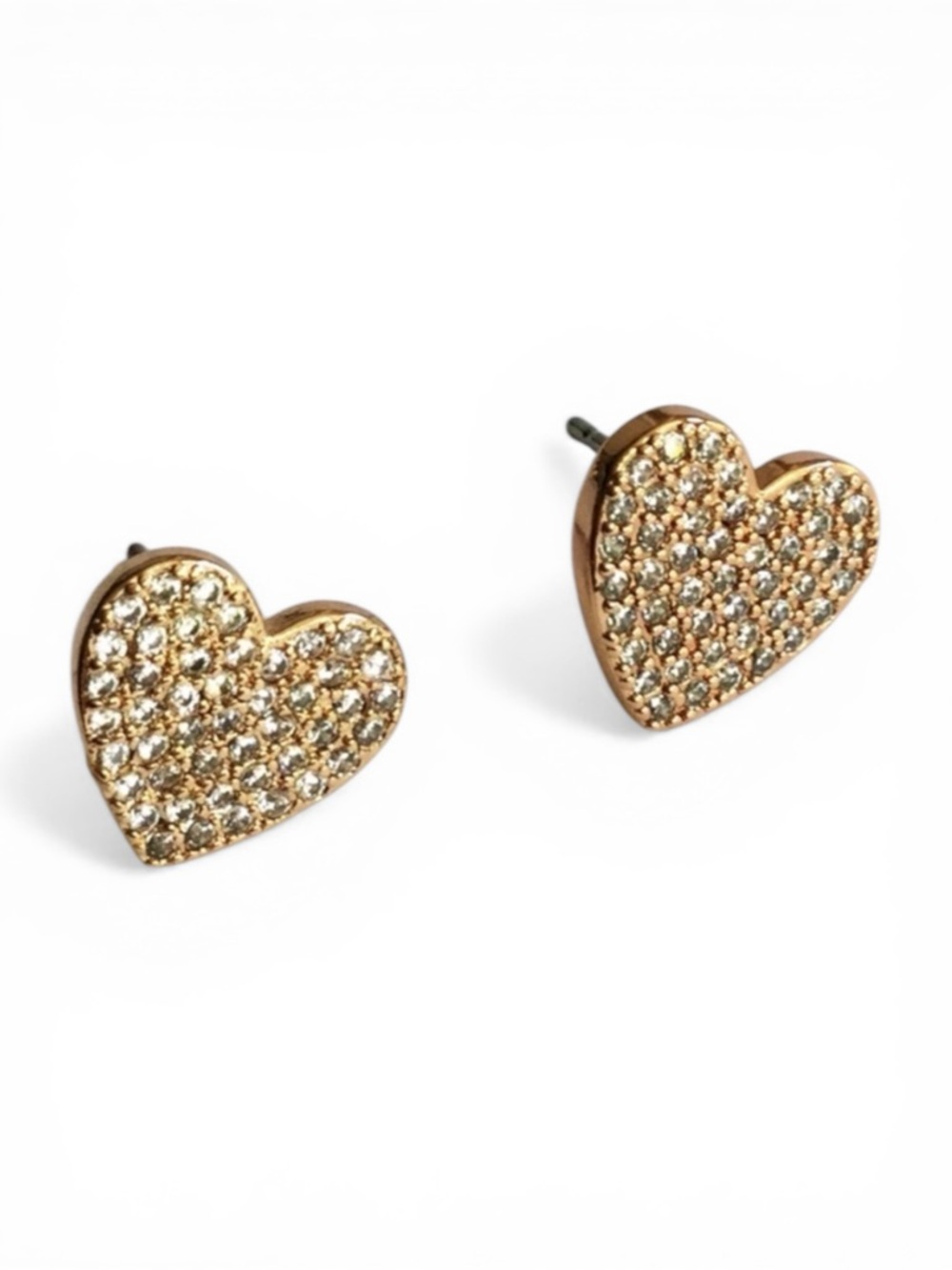 Kate Spade Rose Gold Pavé Heart Stud Earrings – NWT - Picture 9 of 14